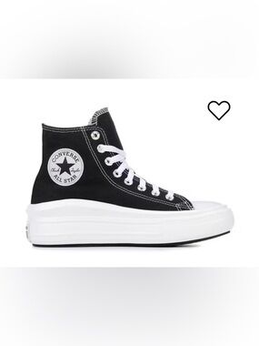 Converse Chuck Taylor All Star CTAS Move HI Platform Black White Women’s 7